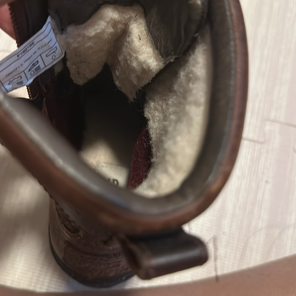 UGG Dark Brown Leather Boots - Picture 8 of 8